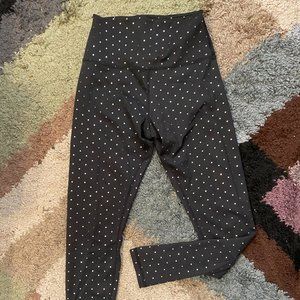Glyder metallic POLKA DOT leggings / pants workout